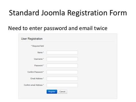 fields marked with an asterisk are required joomla